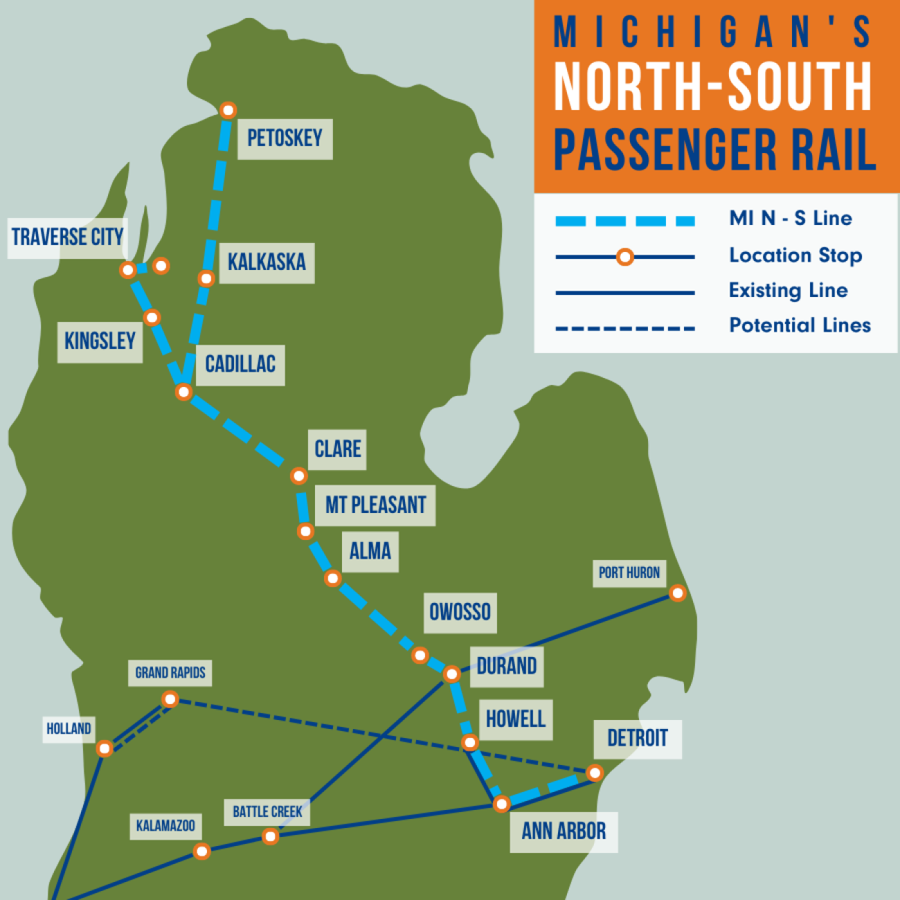 Michigan may spend big on passenger trains, eying service to